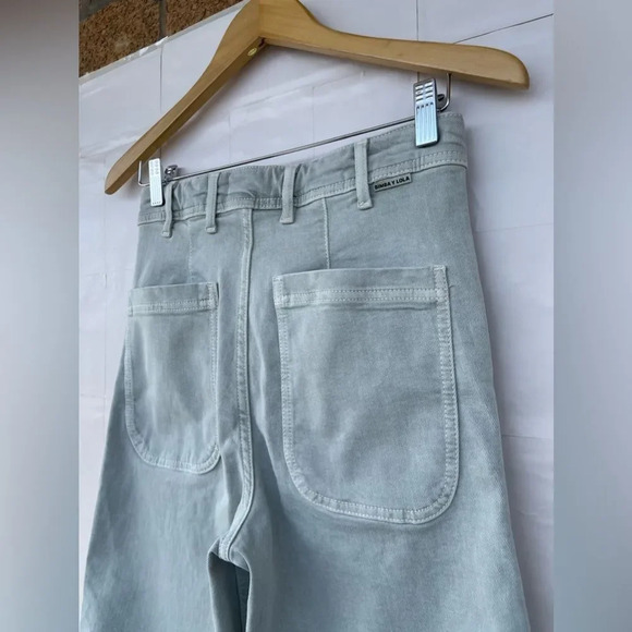 BIMBA Y LOLA CULOTTE - MINT GREEN HIGH RISE JEANS size 36/6 - Picture 11 of 16